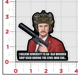 USS Diversity Sticker