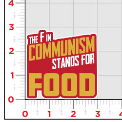 F Is For Food Sticker