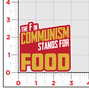 F Is For Food Sticker