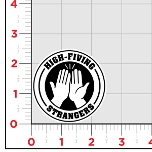 High-Fiving Strangers Logo Sticker