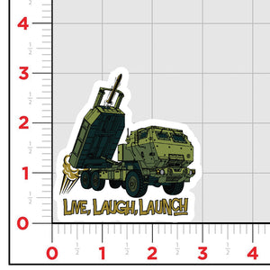 HIMARS Live, Laugh, Launch Sticker