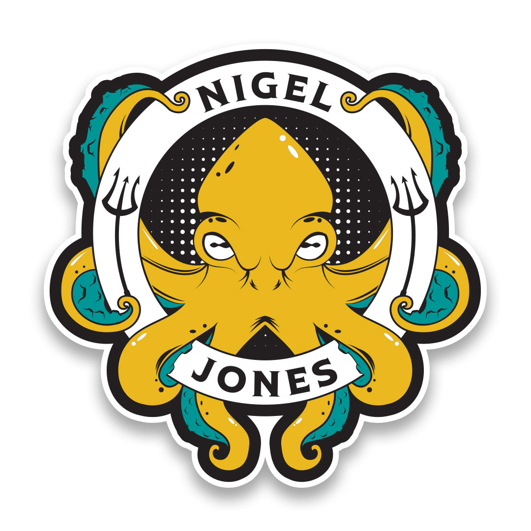 Nigel Jones Logo Sticker