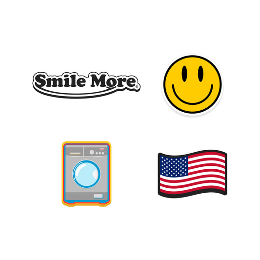 Smile More Shoe Charms