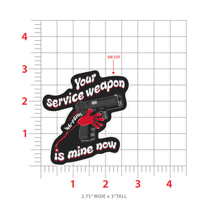 SG Service Weapon Sticker