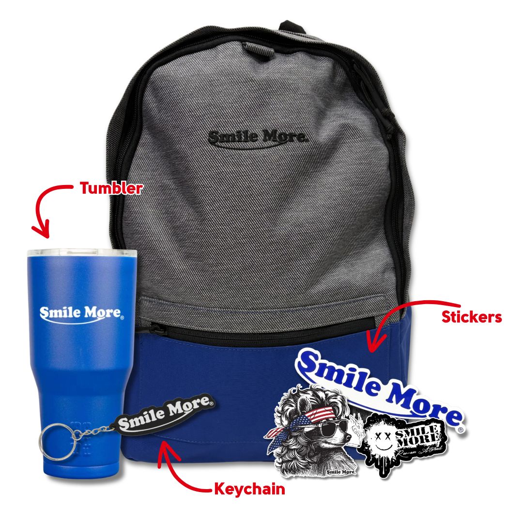 Smile More Backpack Bundle