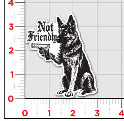 Not Friendly Sticker