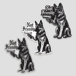 Not Friendly Sticker