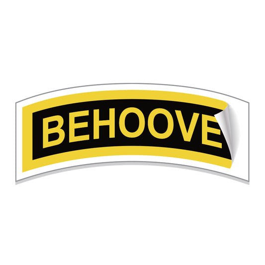 Behoove Sticker