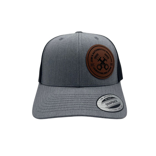 JAMSI Leather Patch Hat