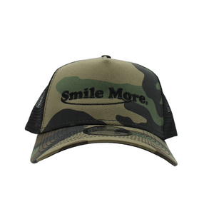 Smile More Camo Hat