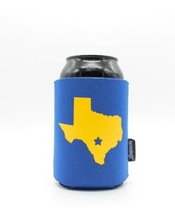 Bunker Branding Blue Can Cooler