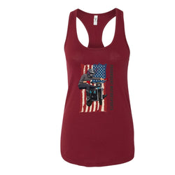 American Flag Trick Ladies Tank Top